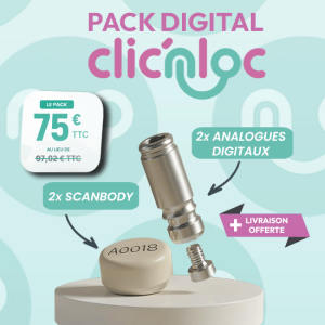 Pack Digital - Lot de 2 Analogues digitaux + 2 scan body