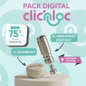 Pack Digital - Lot de 2 Analogues digitaux + 2 scan body